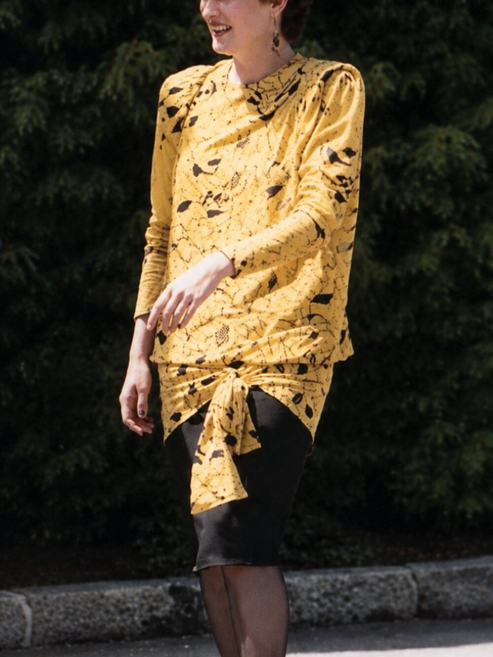 Vintage Wayne Clark Silk Cocktail Dress – Circa 1984 – Made in Canada